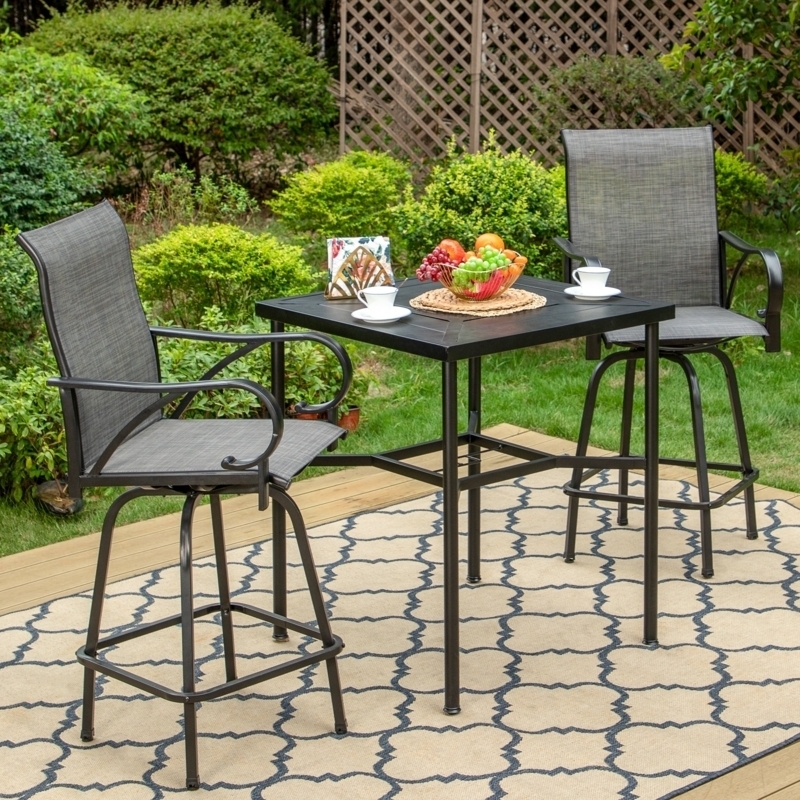 Tall Bistro Table Set Tall Chairs And Table Outdoor Dining Set Tall Outdoor  Bar Table And