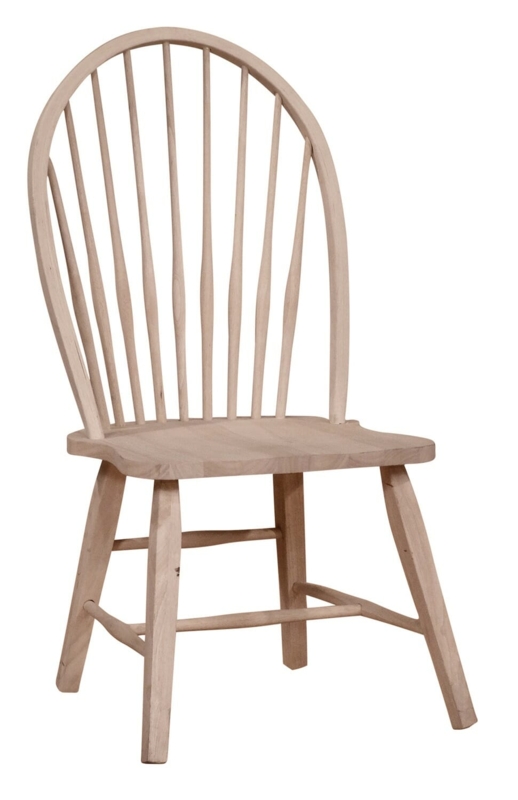 Tall Windsor Side Chair Unfinished Wood Hoop Back Spindle
