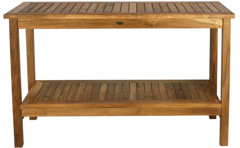 : Teak Wood Santa Barbara Outdoor Patio Serving Table Made from  Solid A-Grade Teak : Patio, Lawn & Garden