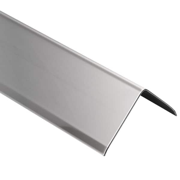 Tile Edging Trim Brushed Stainless Steel L-Shaped Wide Flange