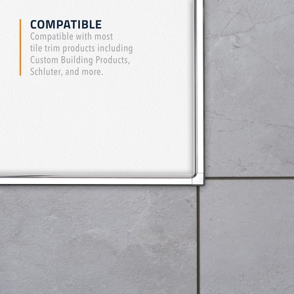 Tile Edging Trim Polished Finish Square Inside Corner Fit