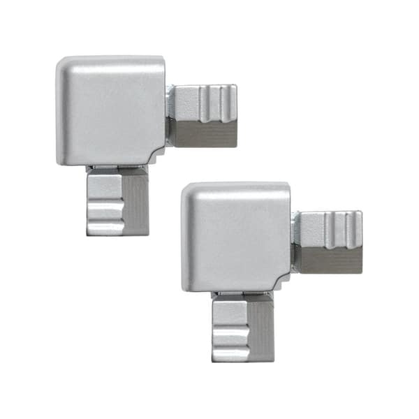 Tile Edging Trim Satin Silver Square Outside Corner Two Pack