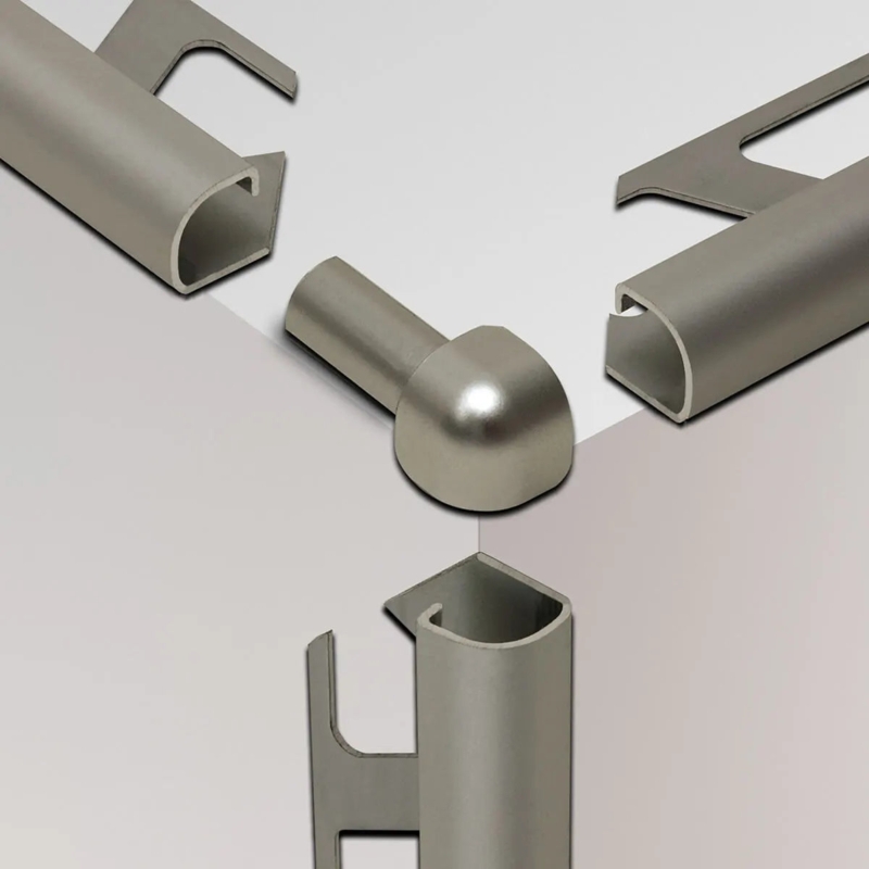 Tile Trim Brushed Finish Bullnose Modular System