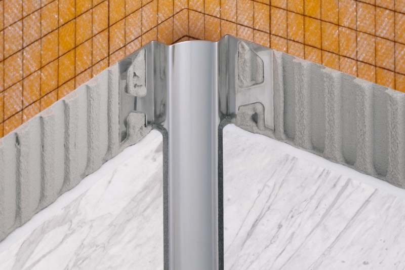 Tile Trim Brushed Stainless Steel Concave Cove Inside Corner