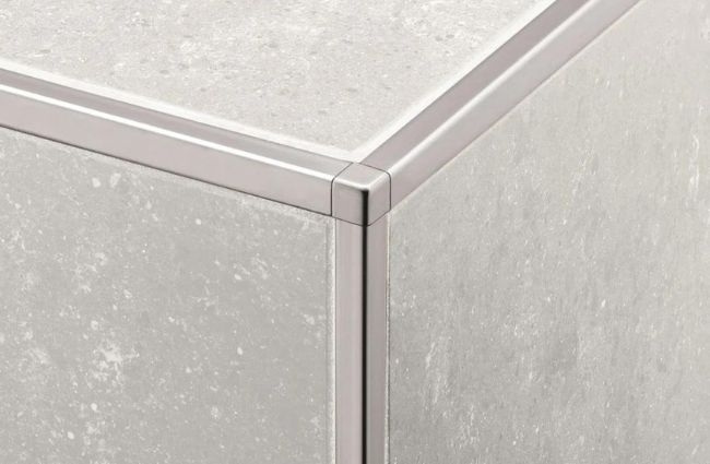 Tile Trim Square Edge Brushed Finish Three-Way Joint Cap