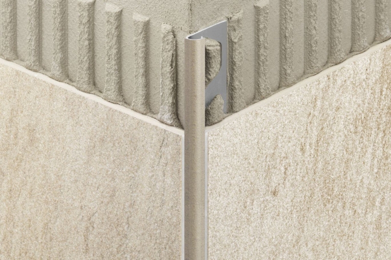 Tile Trim Warm Beige PVC Rounded Bullnose Profile