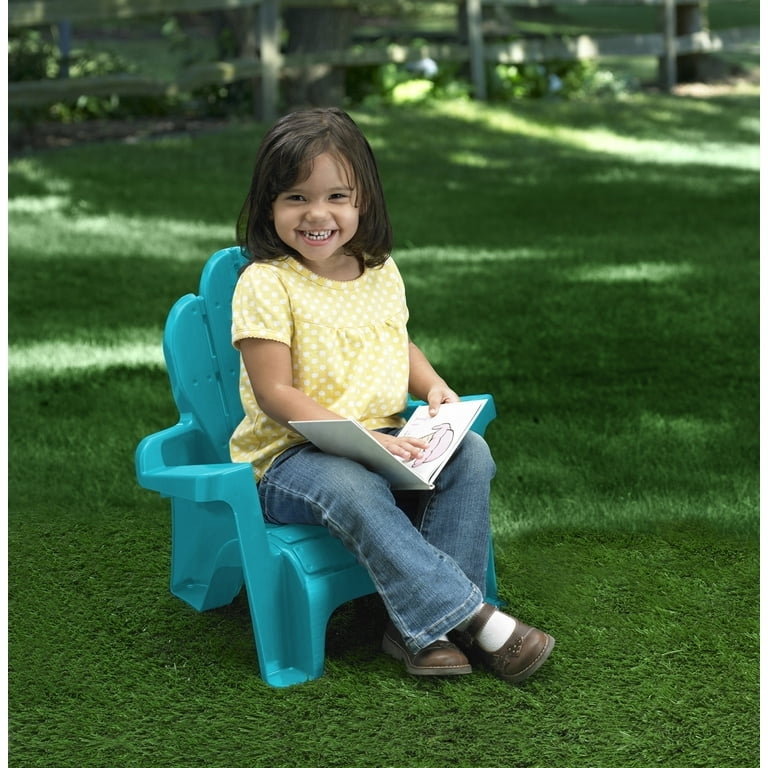 Toddler Adirondack Chair Turquoise Scalloped Back Kids Chair