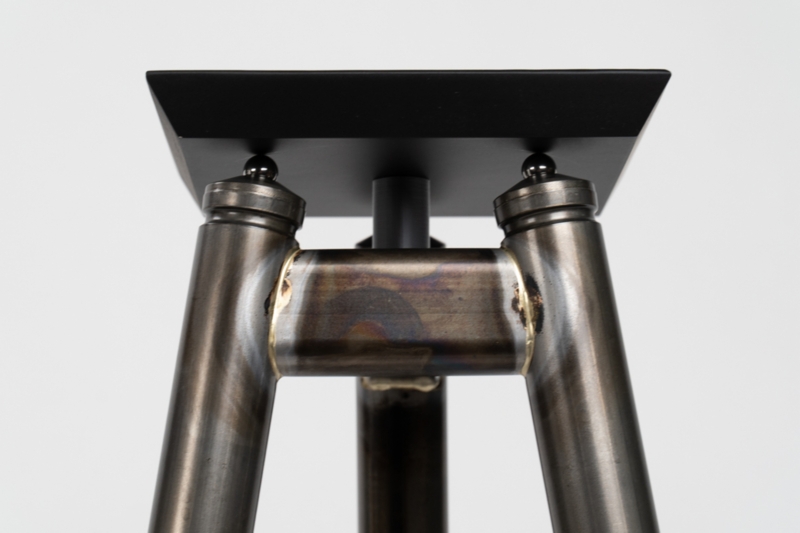 Tripod Speaker Stands with Raw Vintage Finish and Ball Bearing Isolation