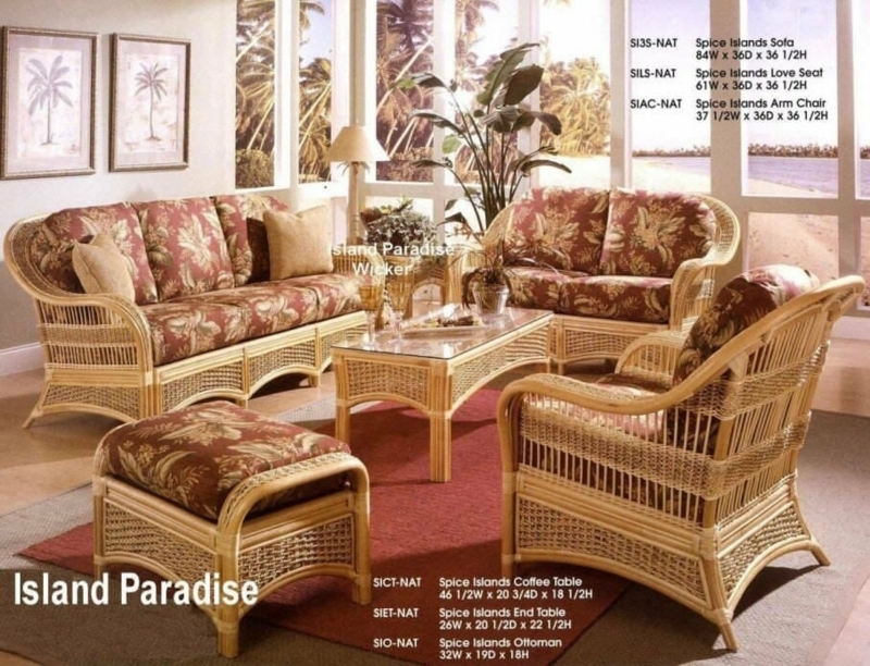 Tropical Rattan & Banana Leaf Wicker Furniture