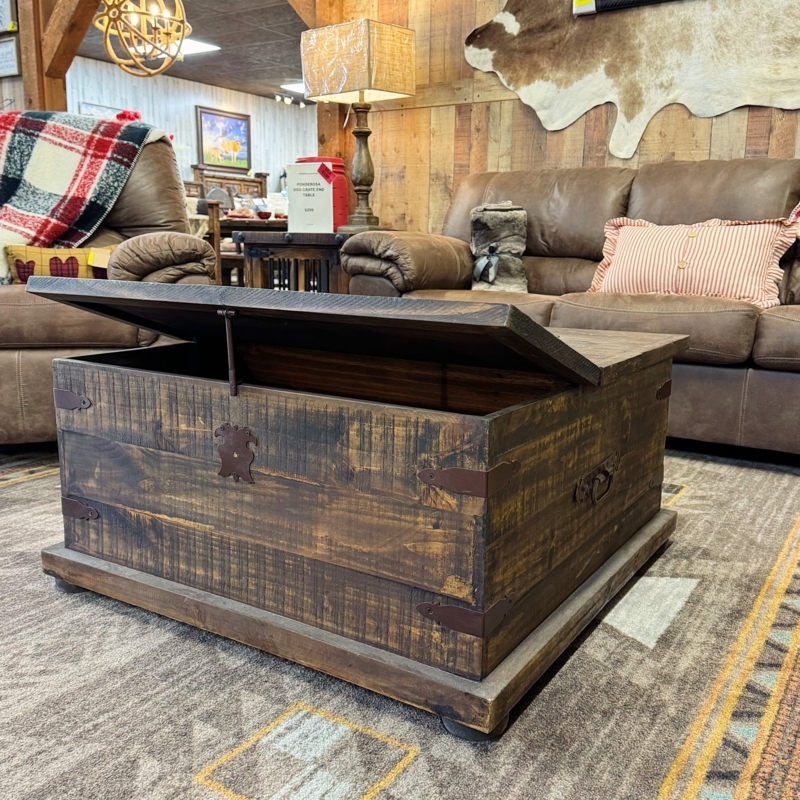 Wooden Chest Coffee Table