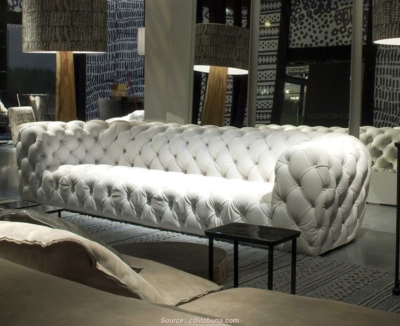 Tufted Sofa: All-Over Designer Seating with Sculptural Proportions