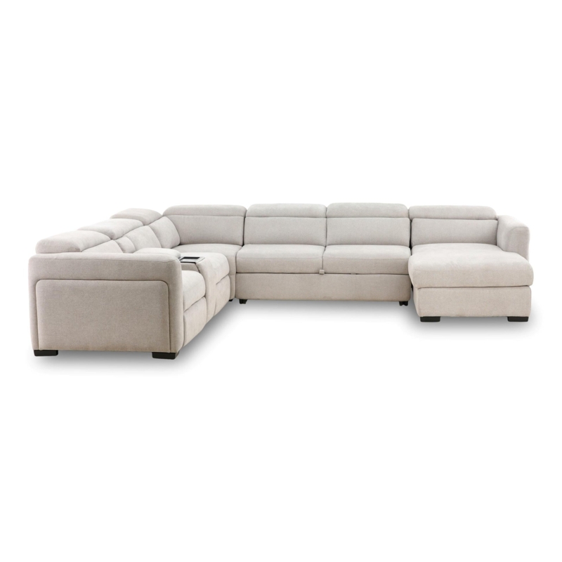Tuscany 6-Piece Power Reclining Sleeper Sectional with Chaise  Levin  Furniture
