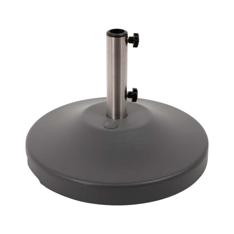 Umbrella Base 80lb Weight Dual Tightening Knobs Charcoal Circular