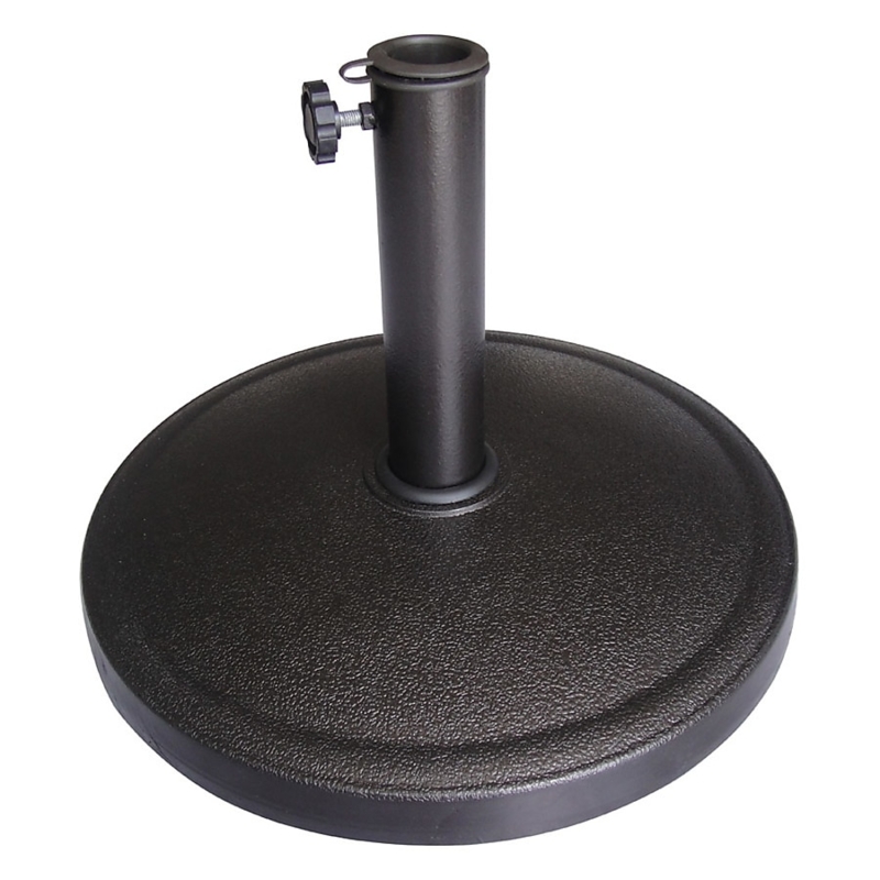 Umbrella Base Pebbled Texture Dark Brown Star Shaped Knob Circular