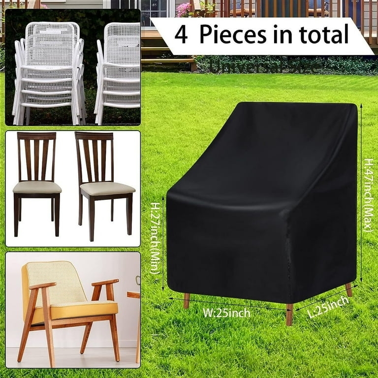 Universal Fit Chair Protectors High Back Set Of Four