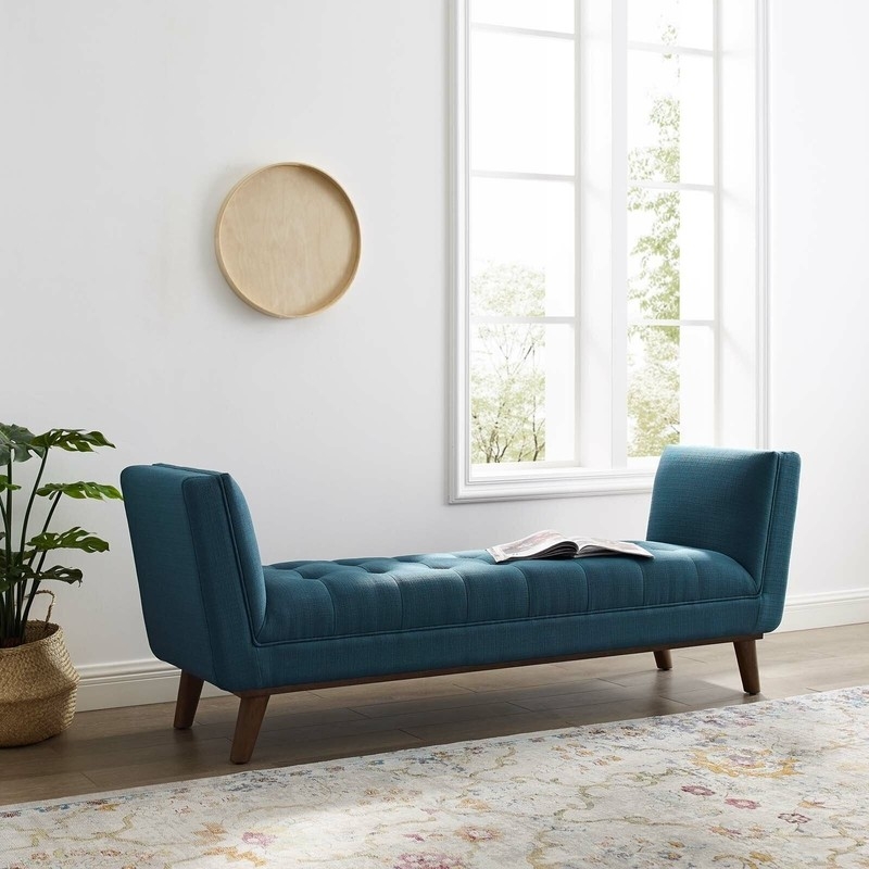 Upholstered Benches With Arms
