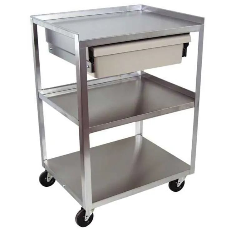 Stainless Steel Carts With Drawers