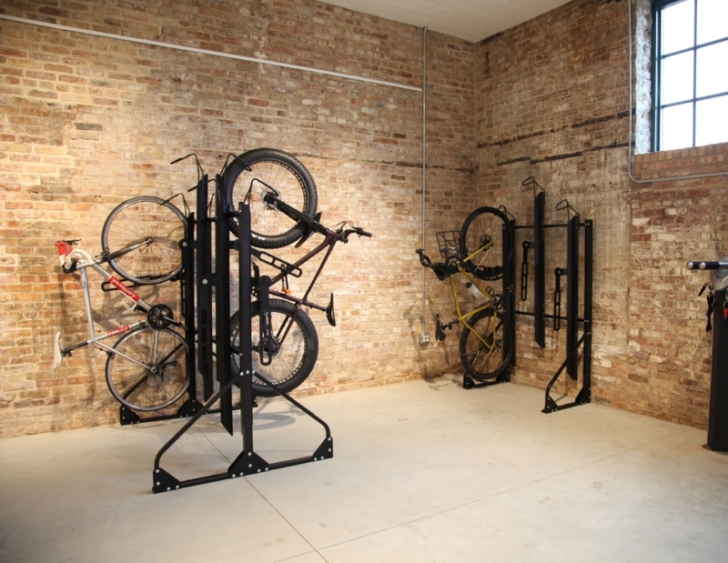 Vertical Bike Rack Double Sided Freestanding A-Frame Base