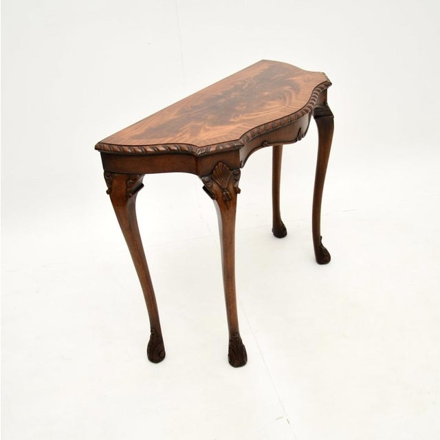 Vintage Queen Anne Style Console Table, 1930 | Chairish