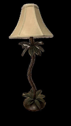 Vintage Style Table Lamp, Curved Stem, Bell Shade, Antique Bronze Finish.