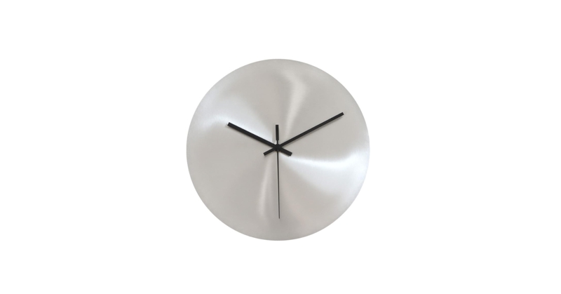 Wall Clock No Numbers Minimalist Dial Silent Movement Industrial Decor