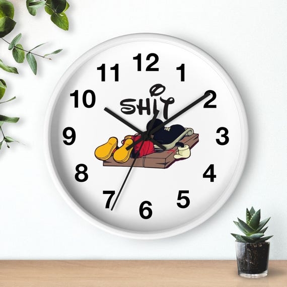 Wall Clock Parody Mouse Trap Illustration Cartoon Graphic