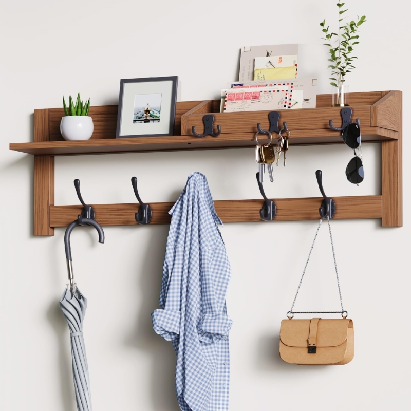 Wall Mounted Coat Racks With Shelf
