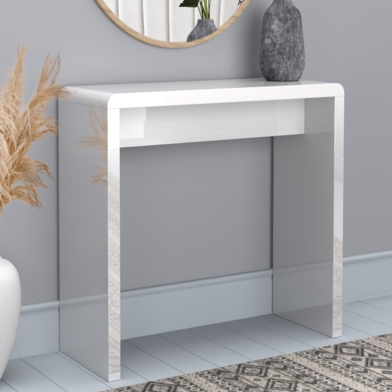 White Gloss Console Table | Foter