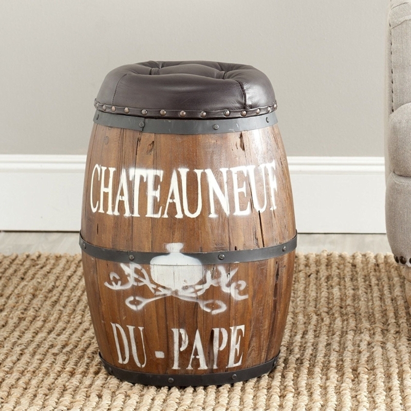Wine Barrel Bar Stools
