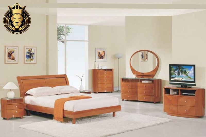 Wooden Contemporary Teak Wood Bedroom Set | Royalzig