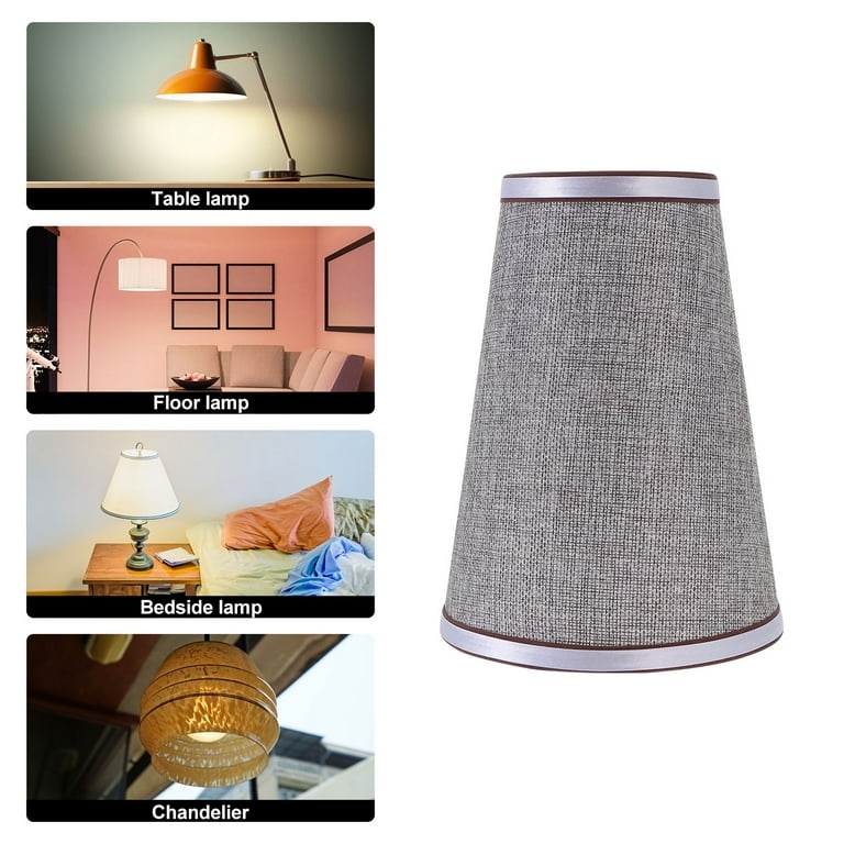 Zcyifa E14 Lamp Shade Cloth Lamp Shades E14 Screw Chandelier Wall Lamp  Dust-proof Covers -