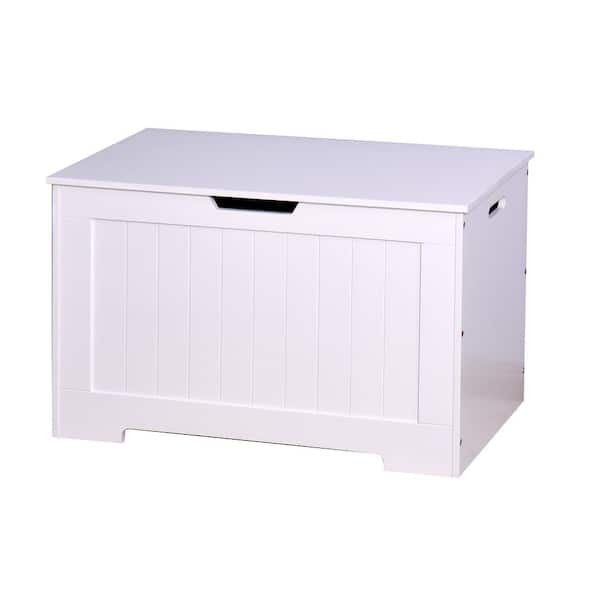 Beadboard Storage Chest White Lift Top Wooden Toy Box