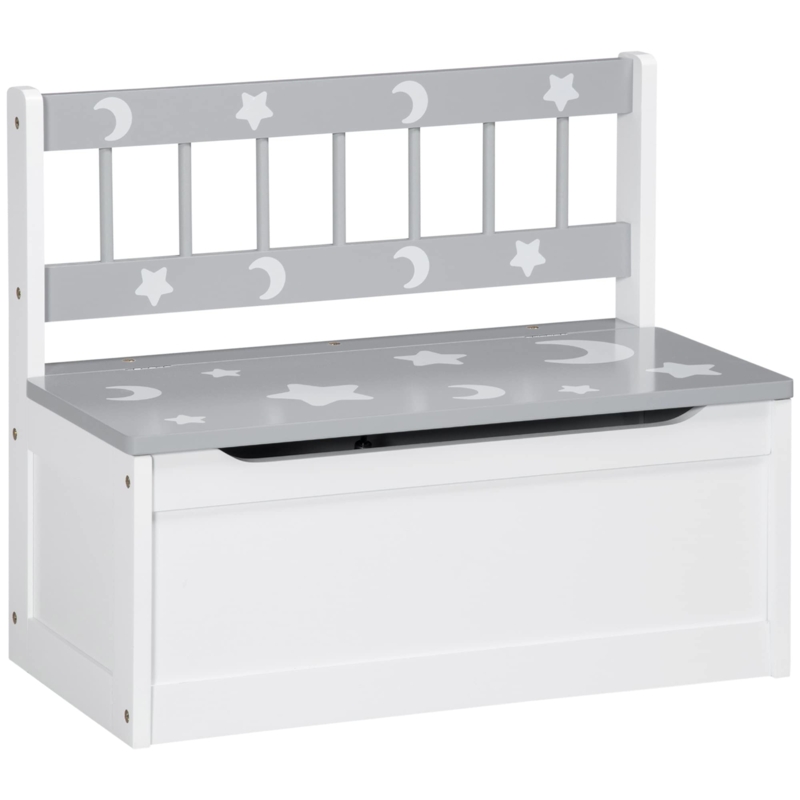 Celestial Kids Storage Bench Moon And Star Nursery Furniture
