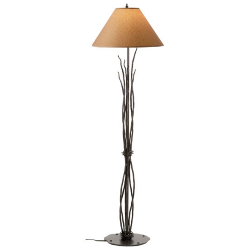 Floor Lamp Bundled Metal Stems Organic Iron Work Rustic Modern