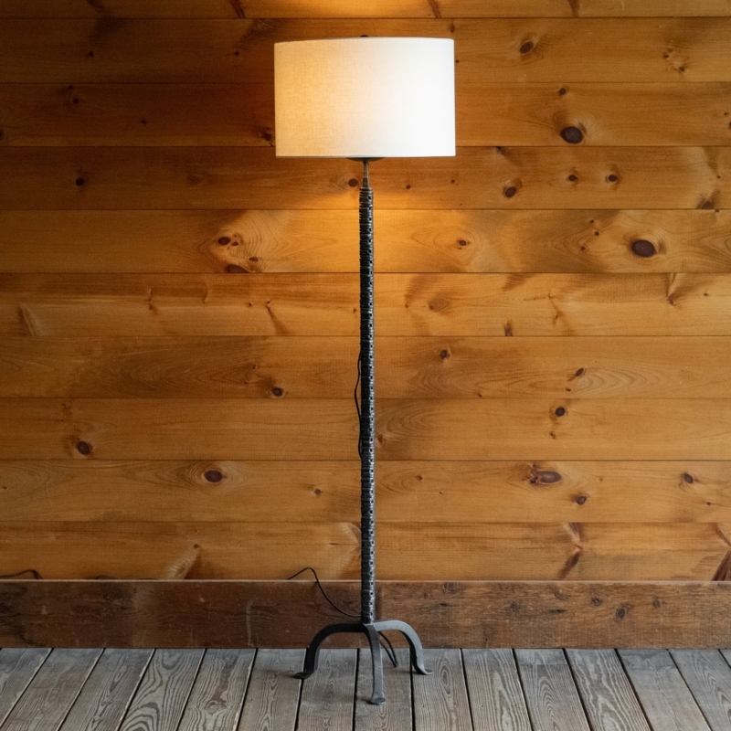 Wrought Iron Rustic Floor Lamp