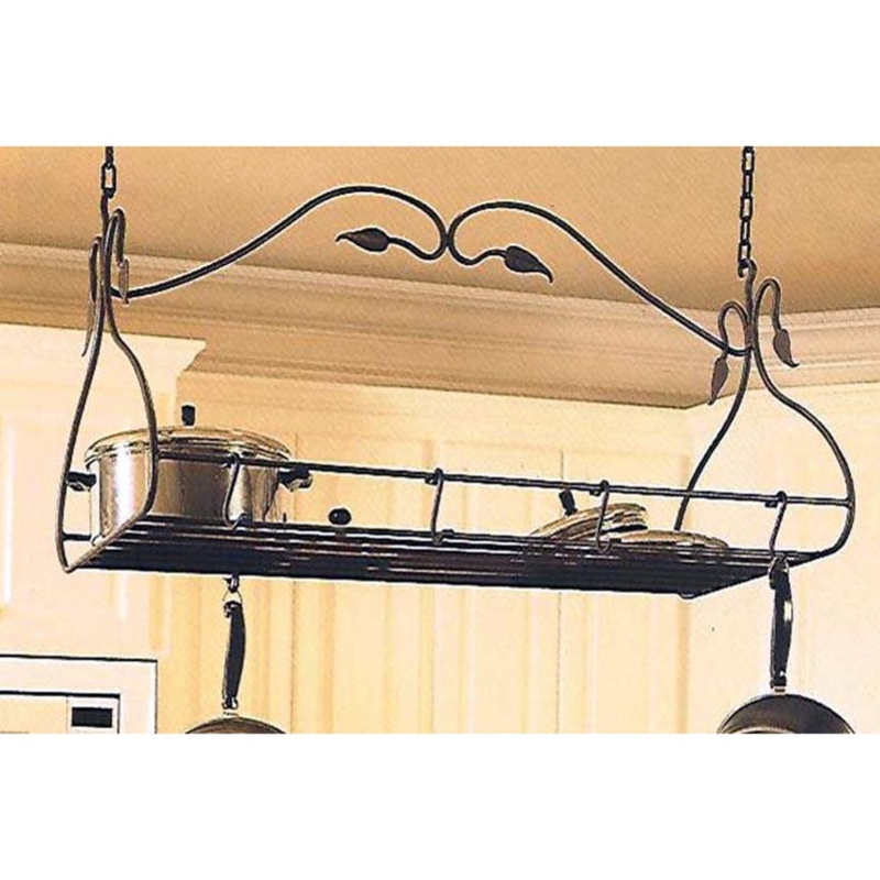 French Country Rack with Leaf Motif Accents