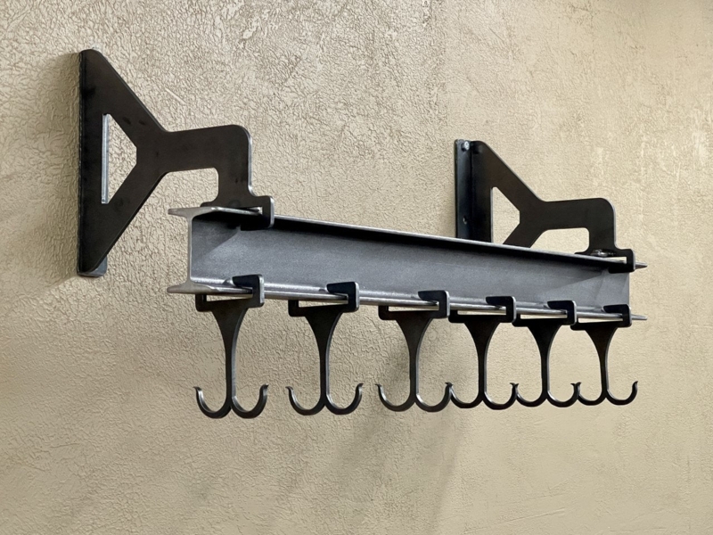 Industrial I-Beam Structure Pot Rack