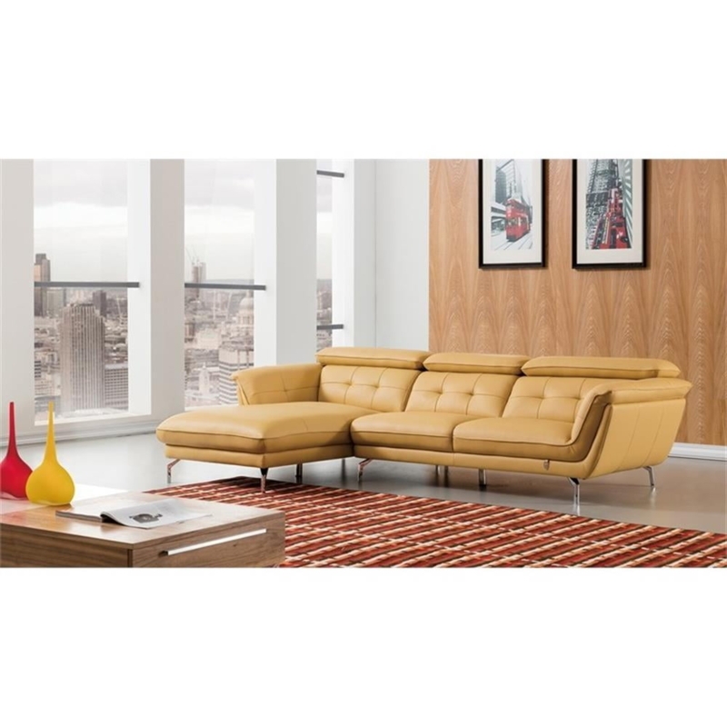 Leather Sectional Sofas in Sectional Sofas & Couches | Yellow -