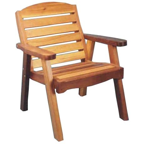 Lounge Chair Dual Tone Wood Arched Top Rail Warm Honey