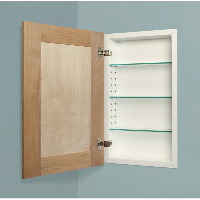 Medicine Cabinet Shaker Style Unfinished Concealed Hinges Recessed