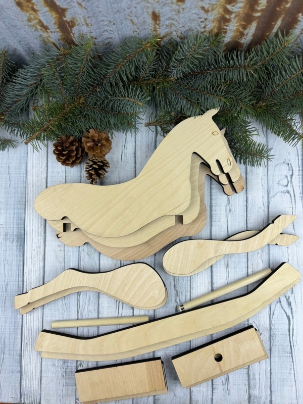 Primitive Rocking Horse, DIY, Kit  Homestead Crafter LLC