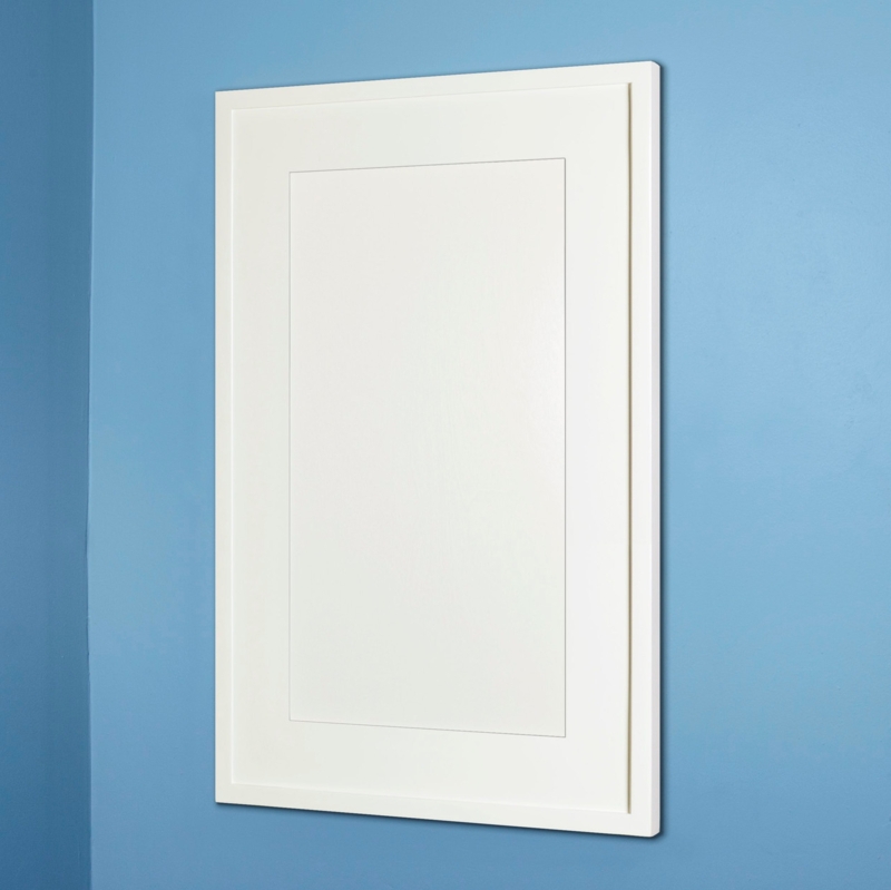 Recessed Medicine Cabinet Mirrorless Front White Shaker Panel