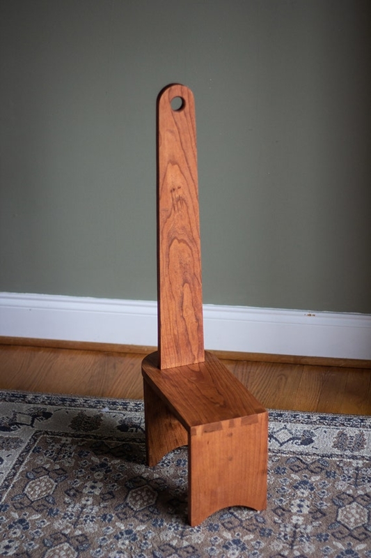 Shaker Step Stool featuring High Back Handle and Dovetail Joints