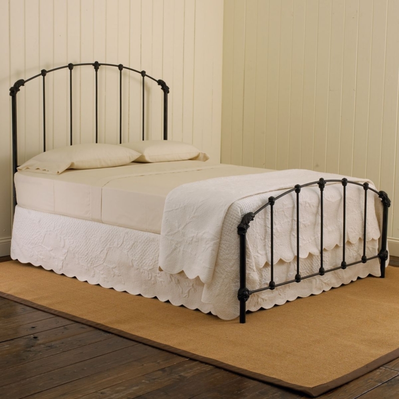 Twin Bed Vertical Slats Arched Headboard Farmhouse Style
