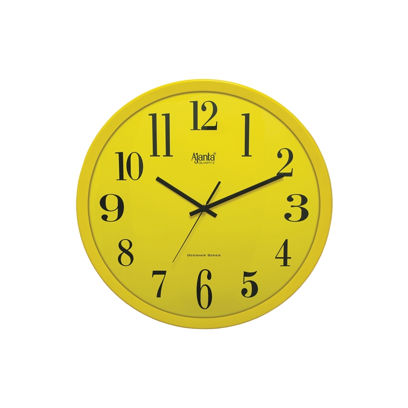 Wall Clock Contemporary Pop Art Bold Serif Numerals High Contrast