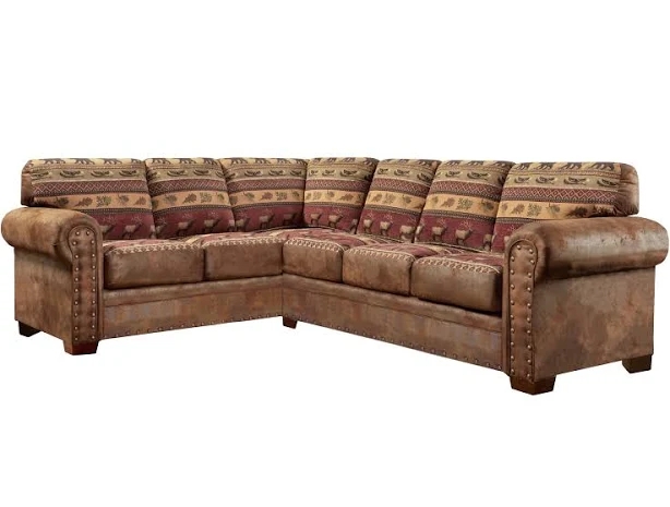 American Furniture Classics Sierra Lodge Two Piece Sectional Sofa