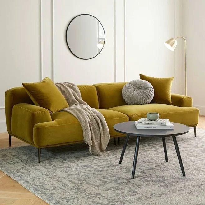 Article Sofa 3-seater 91" Wide Metal Legs