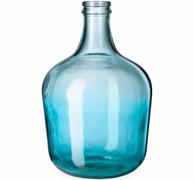 Ocean Blue Recycled Glass Vase