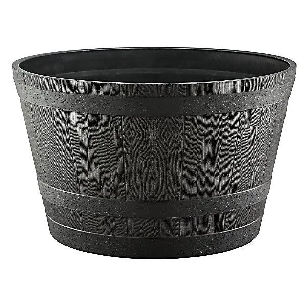 Red Shed 80L Plastic Whiskey Barrel Planter