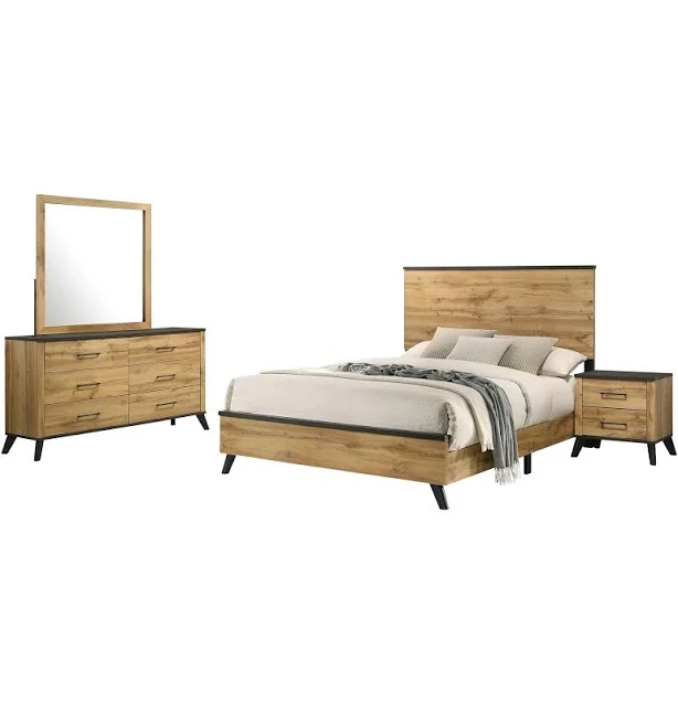 Coaster Kaywood 4-piece Bedroom Set Natural Pine